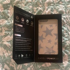 Casely power 2.0 battery powered charging case for iPhone 6,7,8 plus.